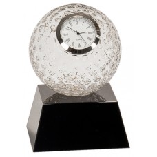 5 inch Clear Crystal Golf Ball Clock